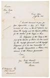 (SLAVERY AND ABOLITION.) PALMERSTON, VISCOUNT LORD. Two retained secretarial copies of letters regarding the notorious case of the slav